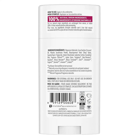 Schmidt's Aluminum-Free Deodorant Rose & Vanilla Aluminum Free 2.65 oz