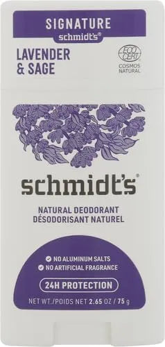 Schmidt's Aluminum-Free Deodorant Lavender & Sage Aluminum Free, 2.65 Ounce (Pack of 12)