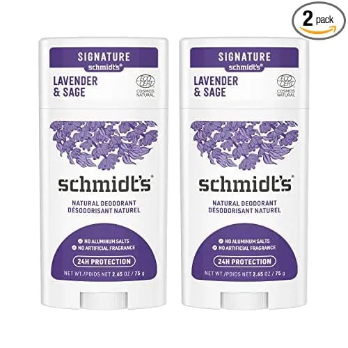 Schmidt's Aluminum Free Natural Deodorant Lavender & Sage 2.65oz 2-pk