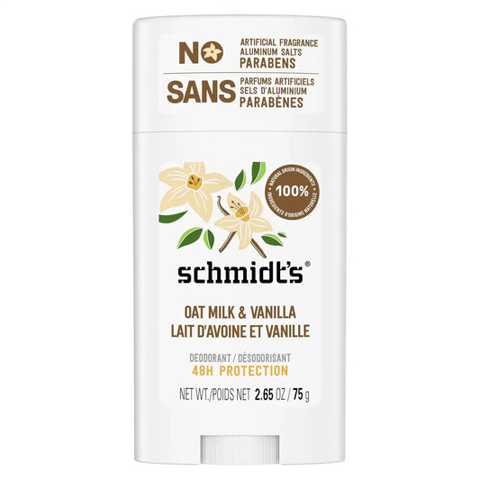 Schmidt's Aluminum-Free Deodorant Vanilla & Oat Milk Aluminum Free 2.65 oz