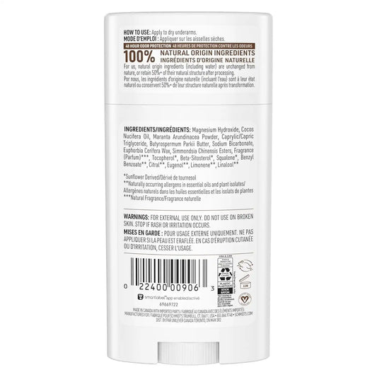 Schmidt's Aluminum-Free Deodorant Clean Coconut 2.65 Ounce (Pack of 12)